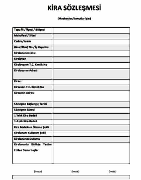 Kira Sözleşmesi Ne Zaman Sona Erer?