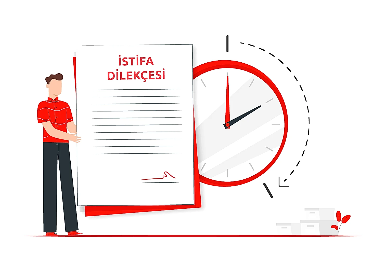 İşçinin istifa dilekçesinde sebep bildirmemesi